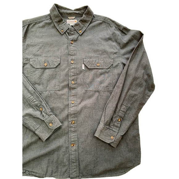 Carhartt Other - EUC Carhartt Mens Relaxed Fit Long Sleeve Button Down XL